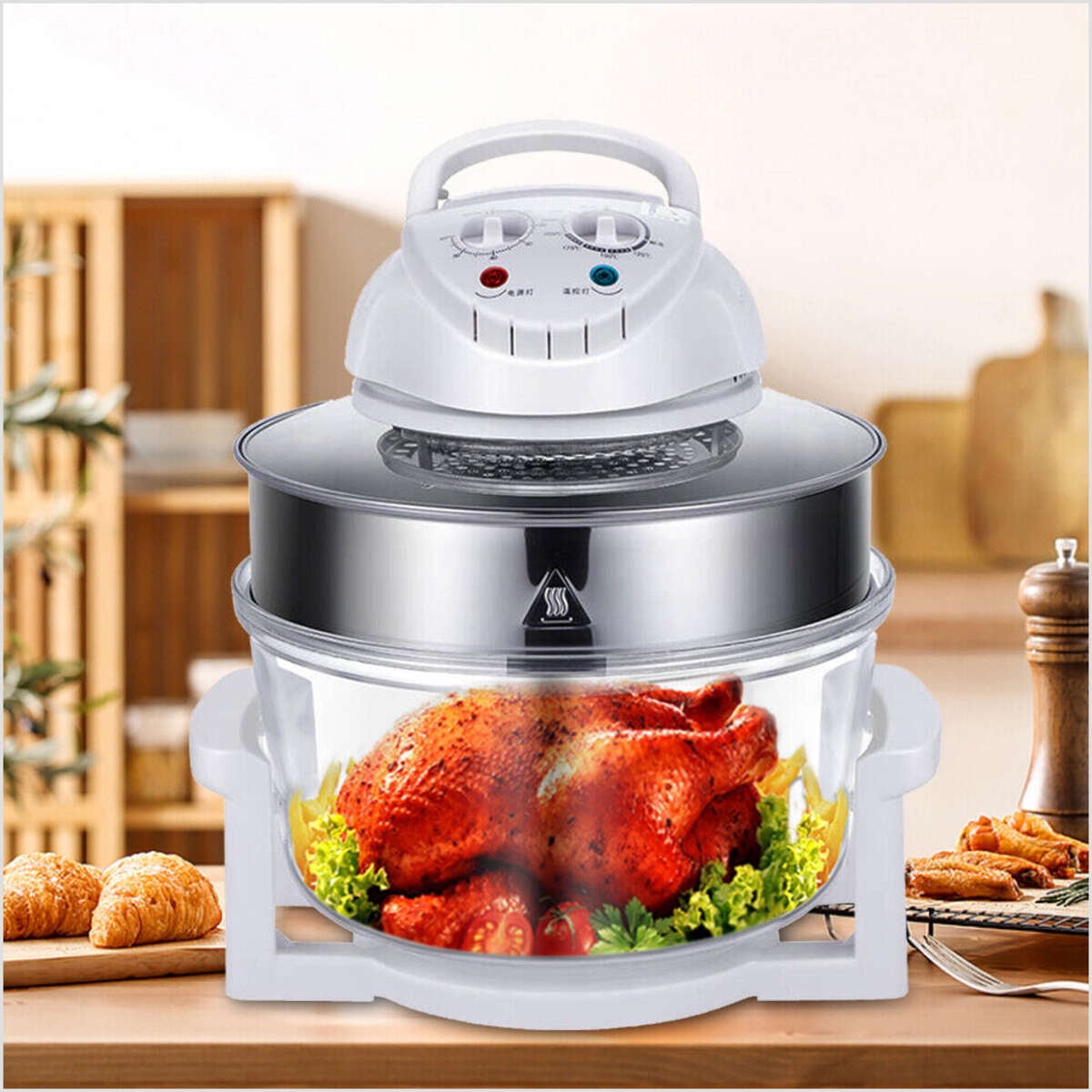 110V 17L Electric Air Fryer Turbo Healthy Frying Oven For Roasting Baking