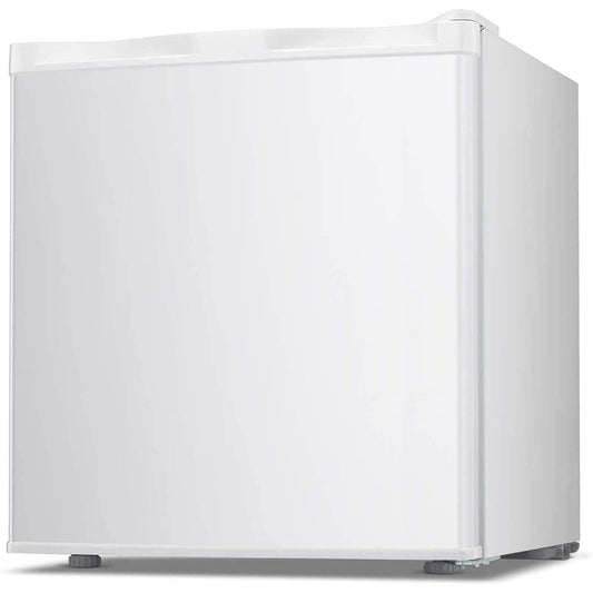 1.1 cu.Compact Upright Freezer Reversible Stainless Steel Door White