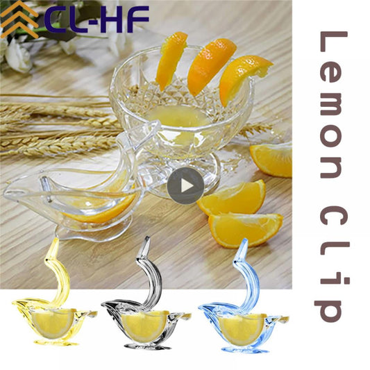 1/2/3pcs Handheld Quick Fruit Juicer Plastic Transparent Simple Lemon Clip Manual Juicer Orange Squeezer Machine Kitchen Gadget