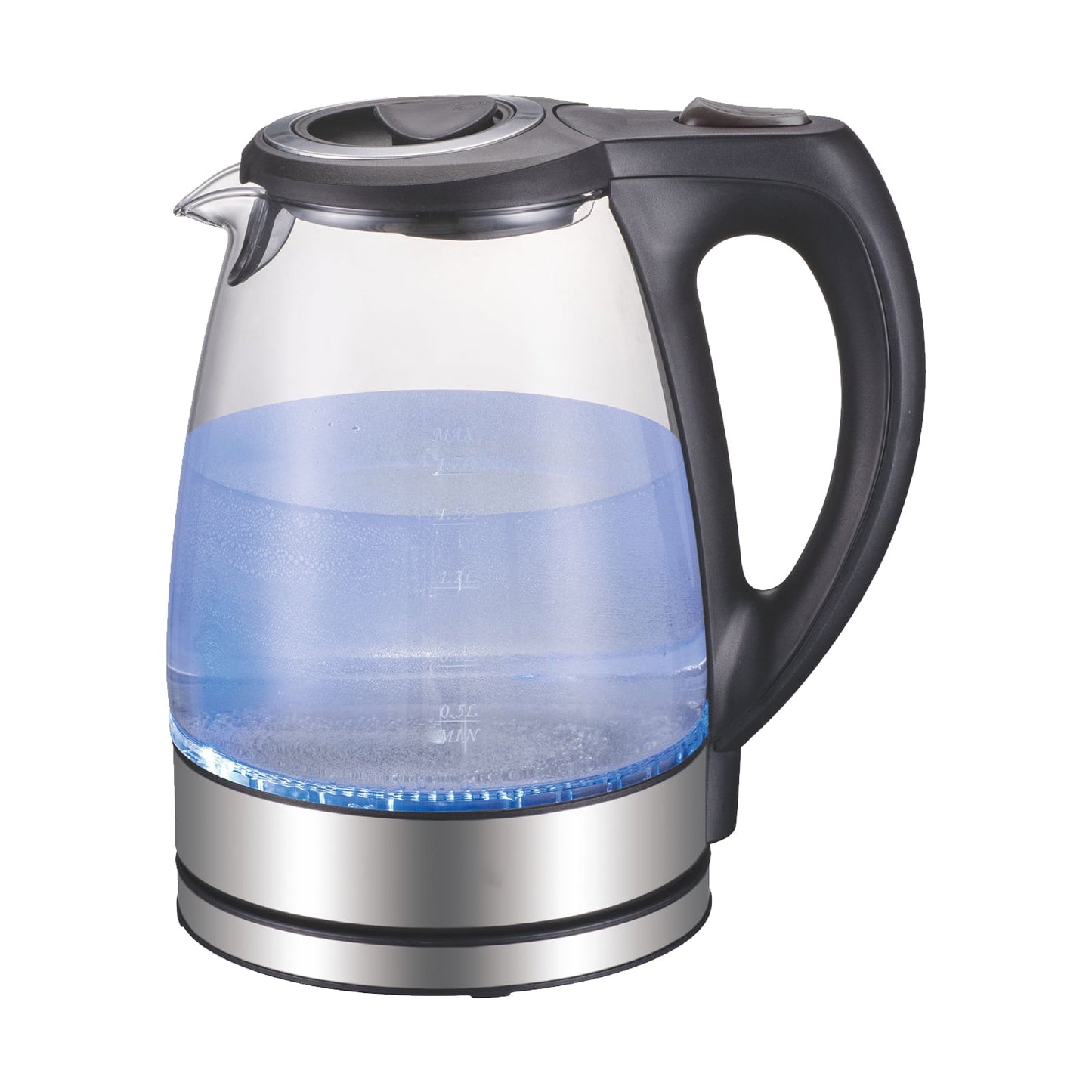 1.7L Electric Kettle 1500W Glass Hot Water Kettle Fast Heating Electric Tea Kettle Water Boiler & With Auto Shut-Off