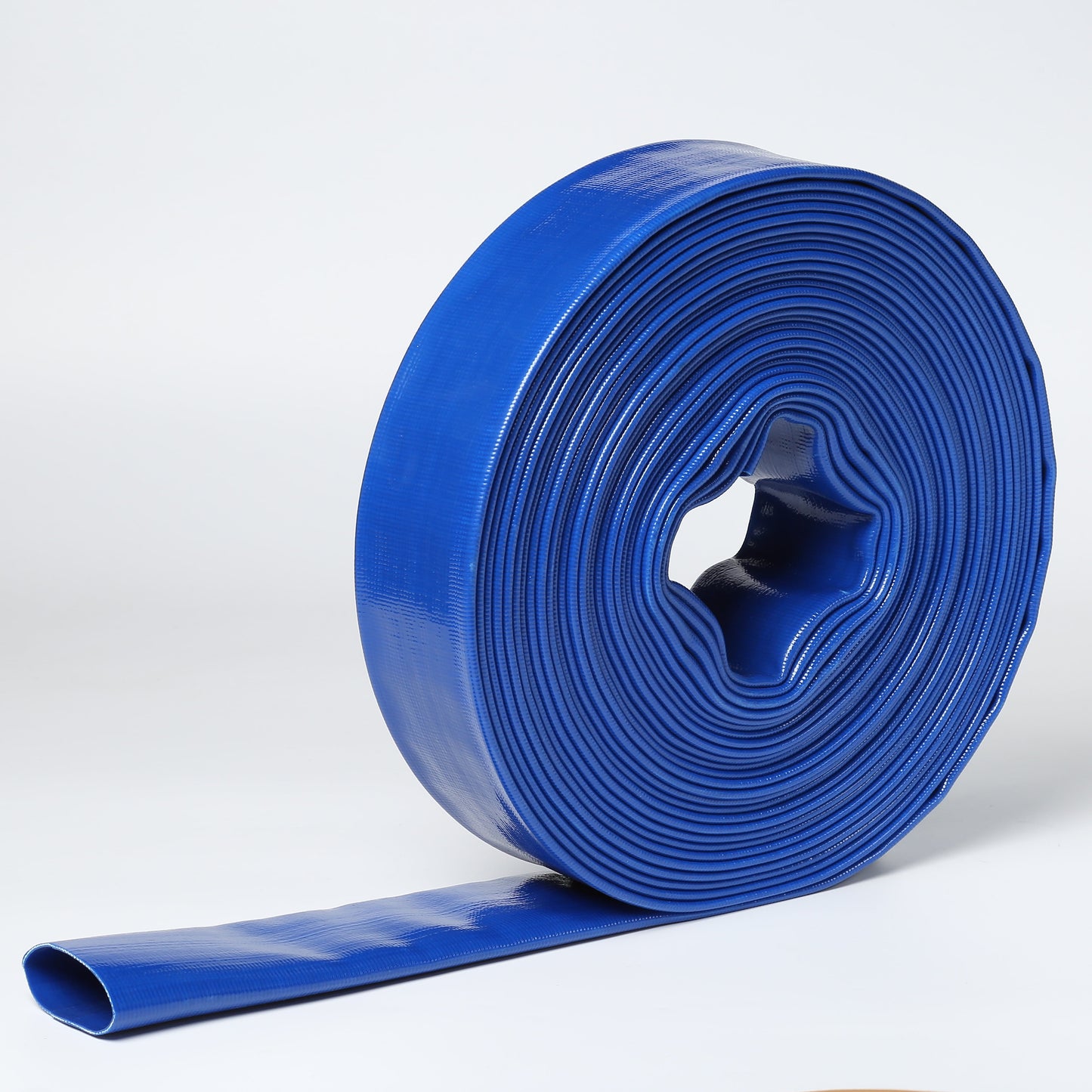 1' In Dia x 100 ft Heavy Duty Flat Lay Sump Pump Discharge and Backwash PVC Hose 4 Bar (100)