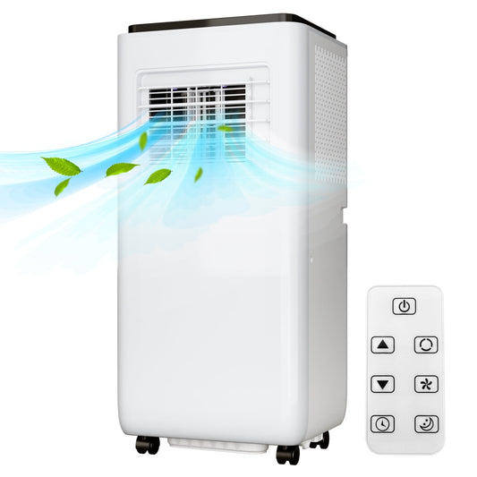 10,000 BTU Dual Hose Portable Air Conditioner and Heater - Dehumidifier, Fan - for Rooms Up to 450 Sq. Ft - AC Unit + Heater