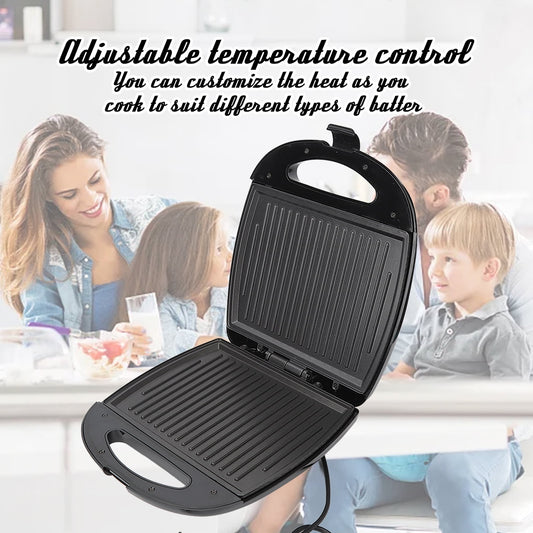 1000W Sandwich Maker Non Stick Plate Double Sided Flip Electric Panini Press Grill for Breakfast Picnic YZRC