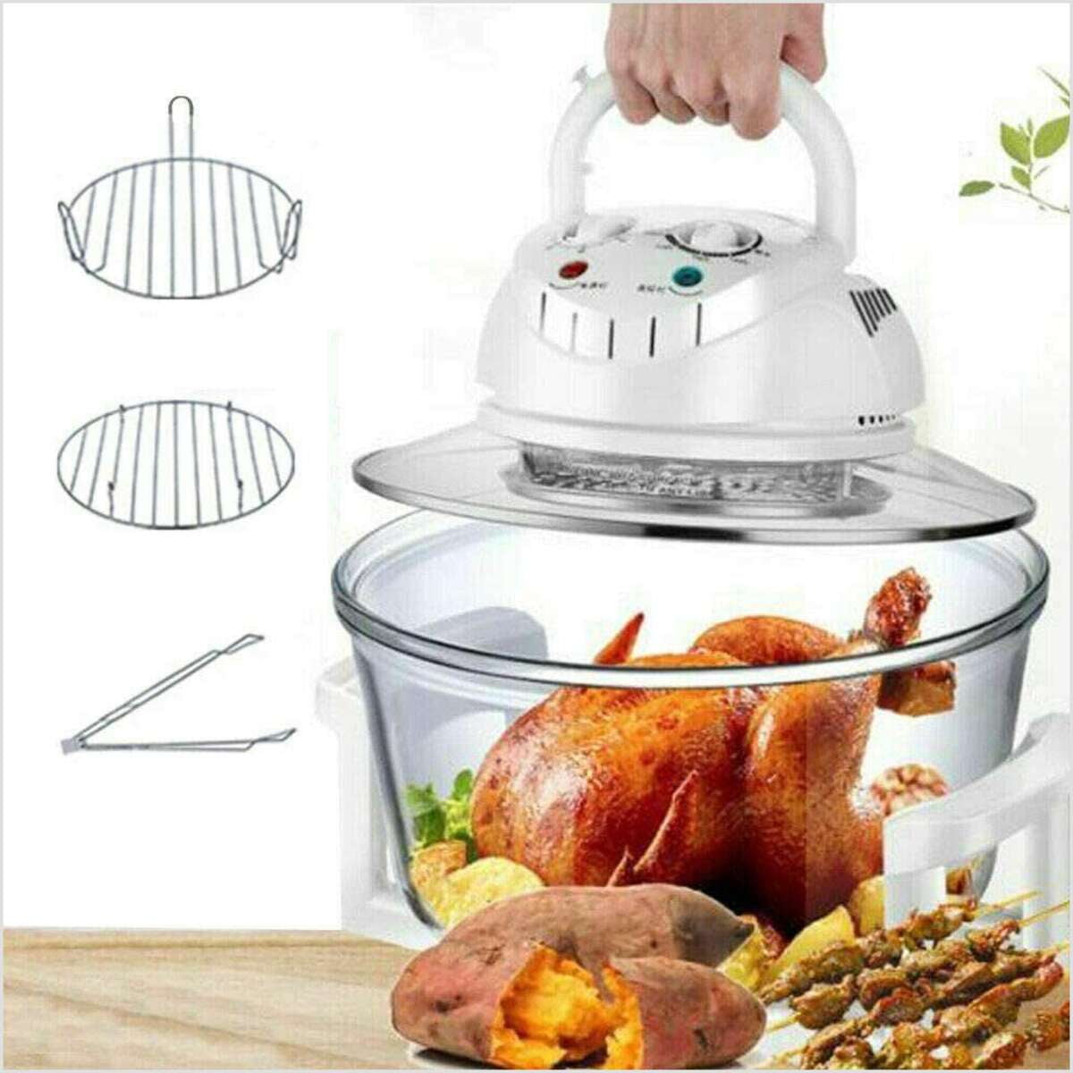 110V 17L Electric Air Fryer Turbo Healthy Frying Oven For Roasting Baking