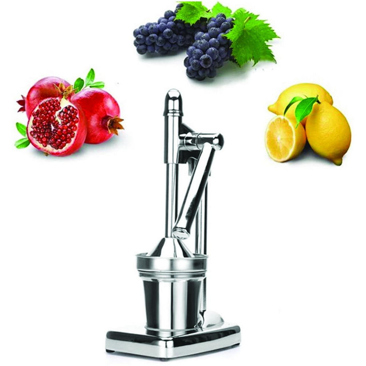 PEACNNG Manual Citrus Juicer, Portable Stainless Steel Hand Press Orange Lemon Limes Drink Lever Squeezer Fruit