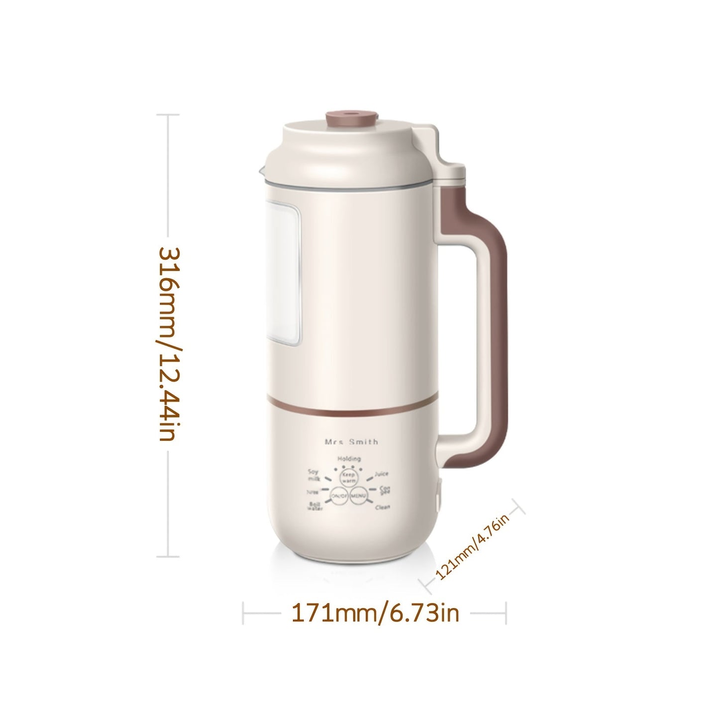 1000ml Mini Soybean Milk Maker,Juicer Maker, Free Filtering, Self Cleaning For Household 1-4 Person,Portable Soy Milk Machine