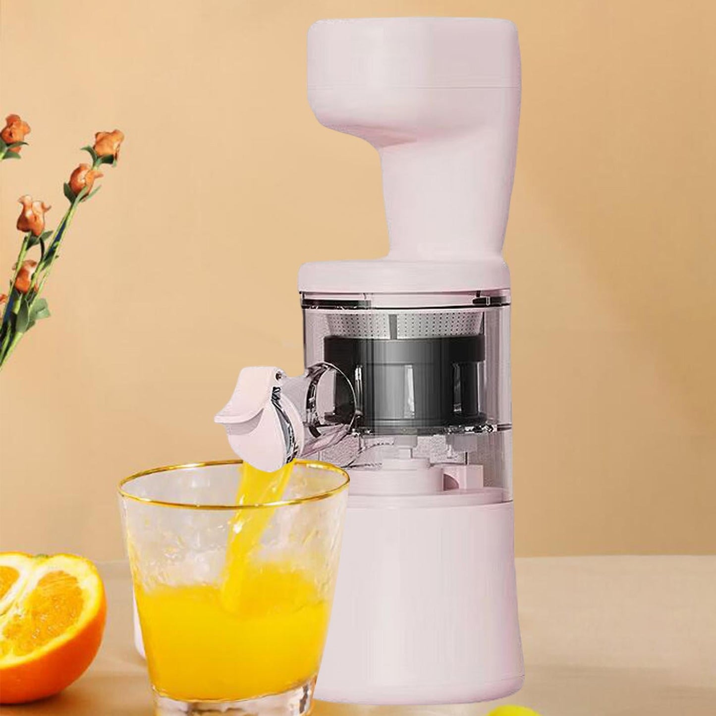 Personal Size Blender Juicer Cup 500ml Mini Smoothie Jucier Blender Cups Fruit Mixer Machine Cup for Office pink