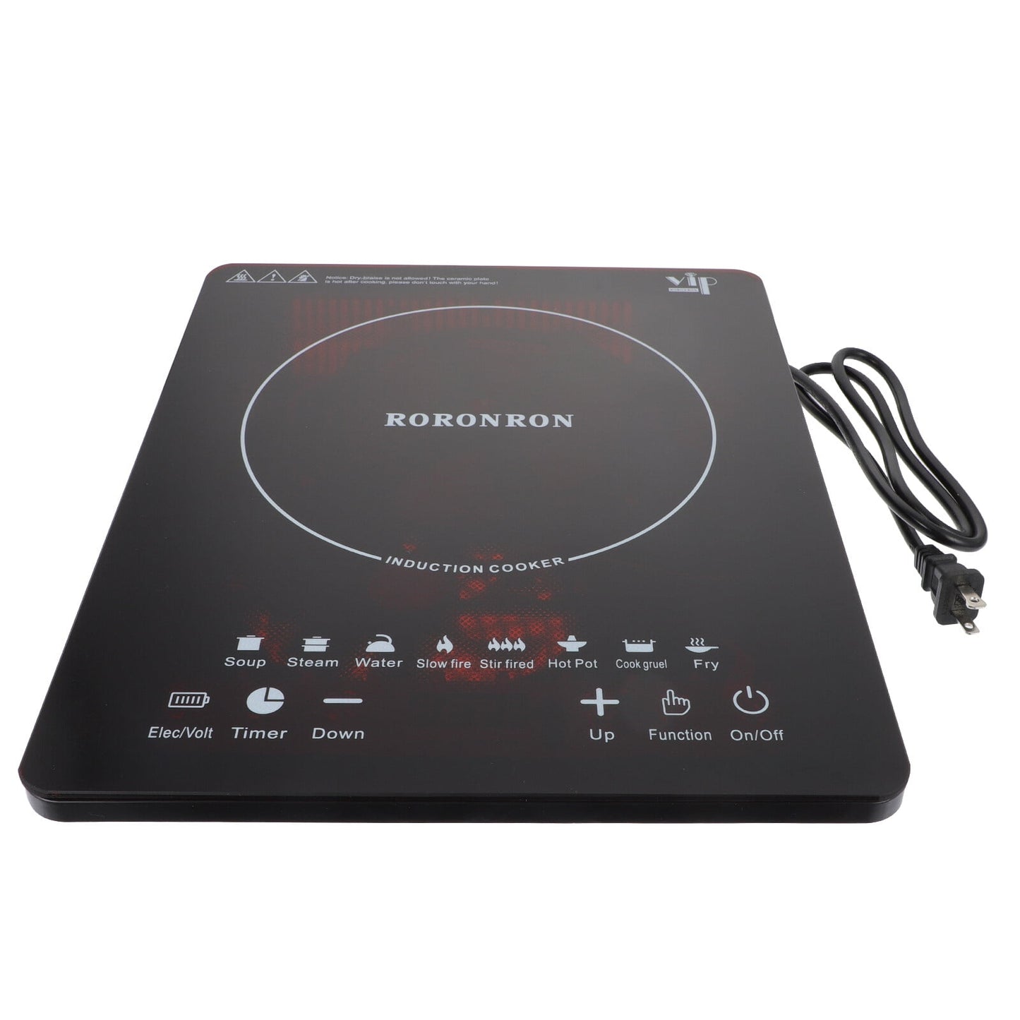 1000W 110V Portable Induction Cooktop Multi-function Electric Countertop Single Burner with Touch Screen Sensor,Timer