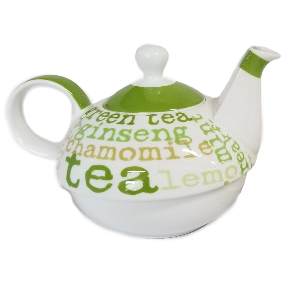 Paperproducts Design - Tea Set For One - Green Graphics