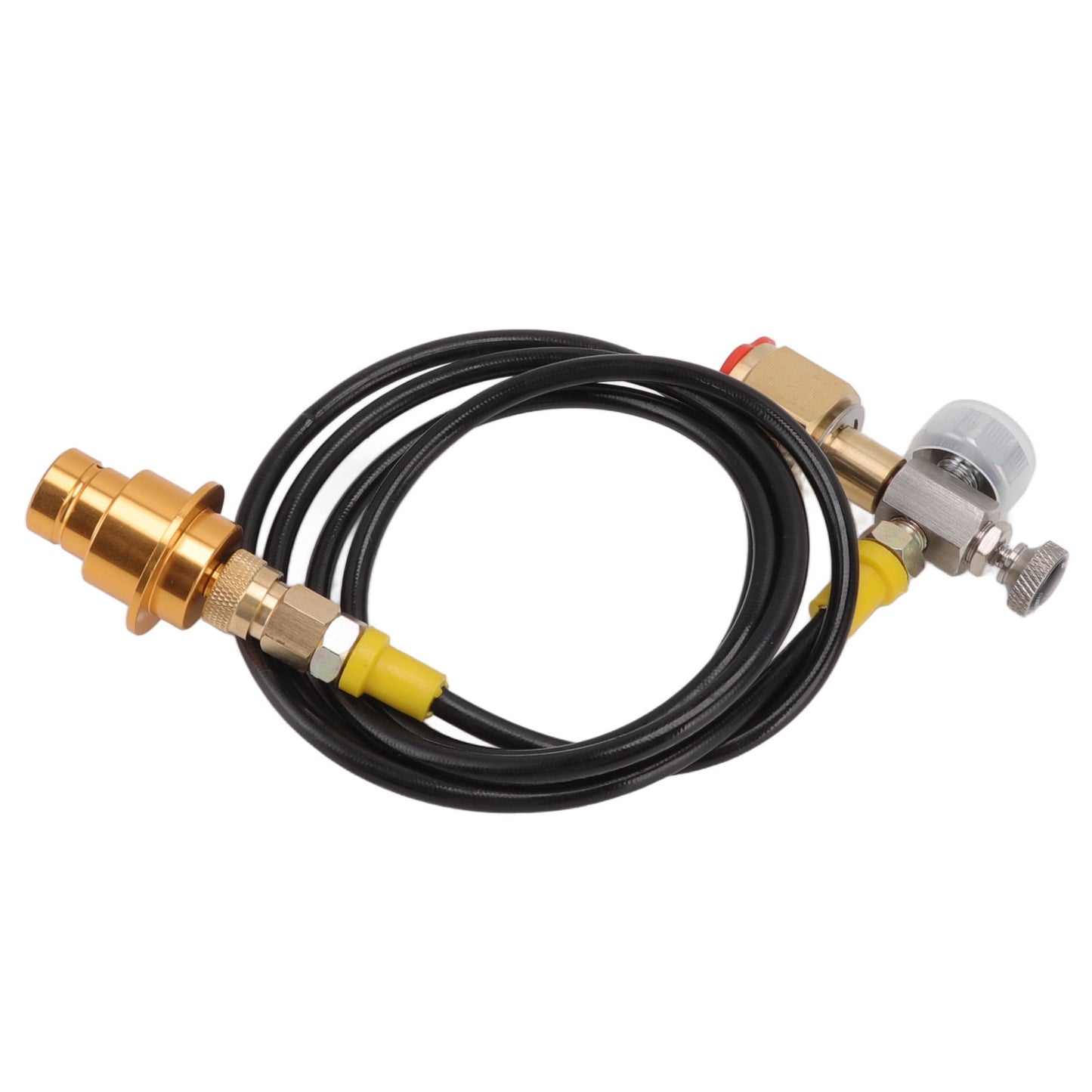 1.5m Soda Machine Adapter Hose CGA320 with Gold Adapter Soda Machine Direct Connect Hose for DUO