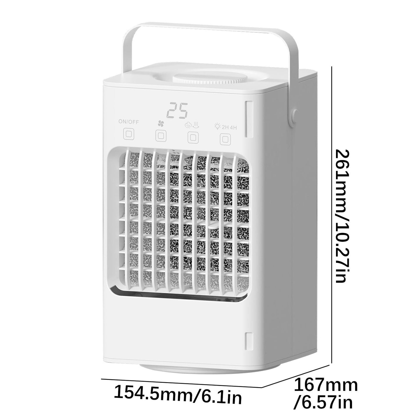 Personal Air Conditioner on Clearance! Oneshit Large Spray Aircooler Screen Display Large Airvolume Desktop Cold Fan Portable Electric Fan With Colorful Lights Chiller on Clearance