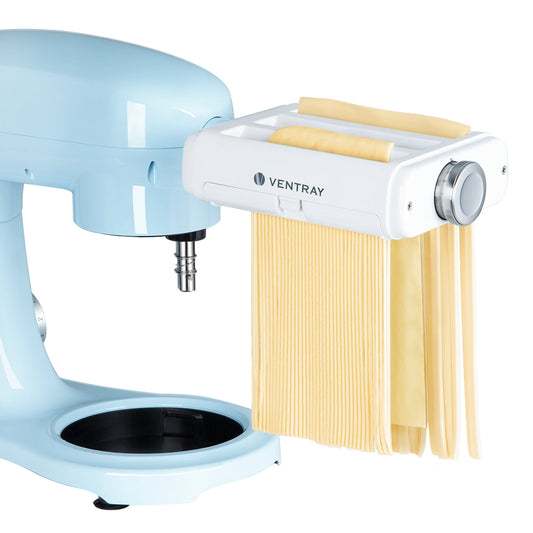 Pasta Maker Attachment 3 in 1 Set for KitchenAid Stand Mixers Included Pasta Sheet Roller, Spaghetti Cutter, Fettuccine Cutter Maker Accessories and Cleaning Brush by Ventray