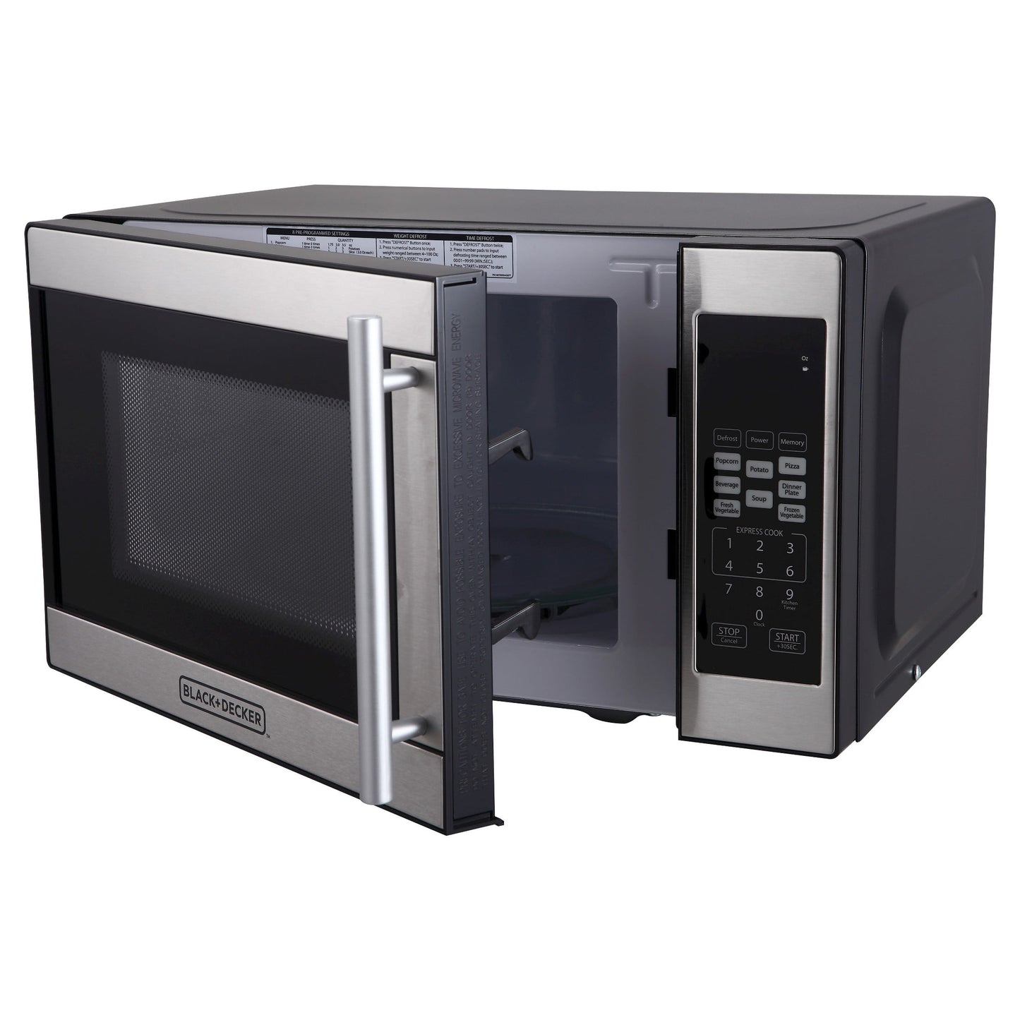 0.7 cu ft 700W Microwave Oven - Black - EM720CPN-P