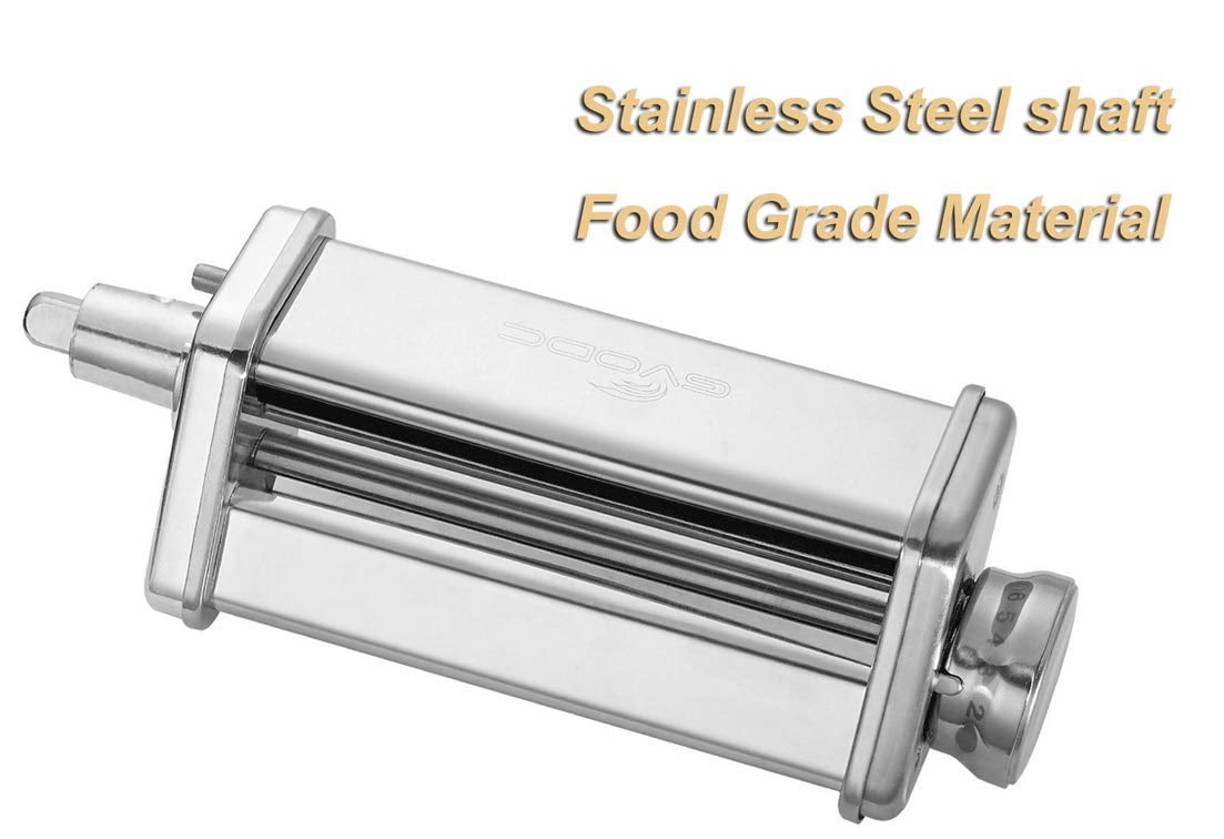 Pasta Sheet Roller Attachment for KitchenAid Stand Mixer, Stainless Steel Pasta Maker Machine Accessories by Gvode