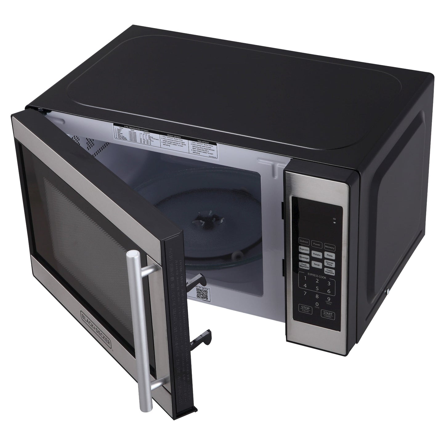 0.7 cu ft 700W Microwave Oven - Black - EM720CPN-P