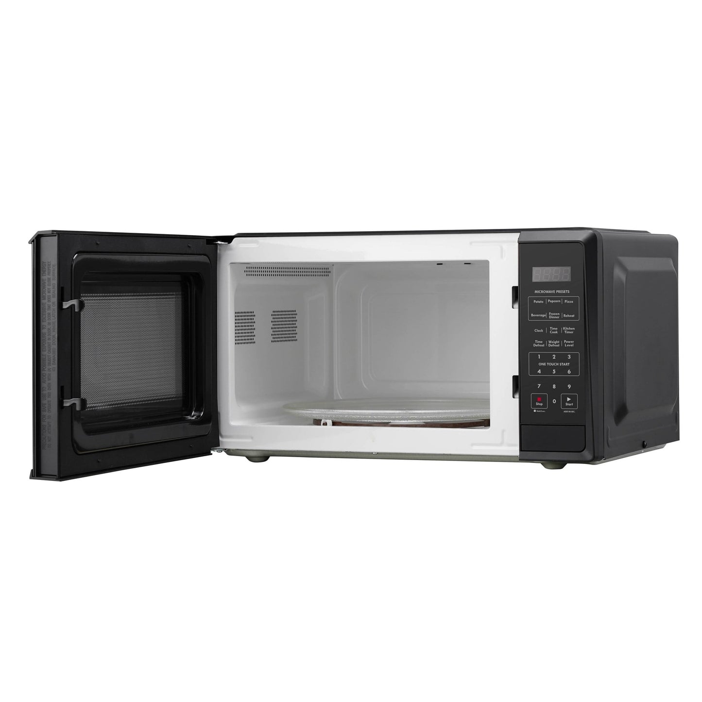 1.1 cu-ft Black Microwave - Black