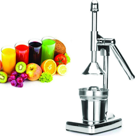 PEACNNG Manual Citrus Juicer, Portable Stainless Steel Hand Press Orange Lemon Limes Drink Lever Squeezer Fruit