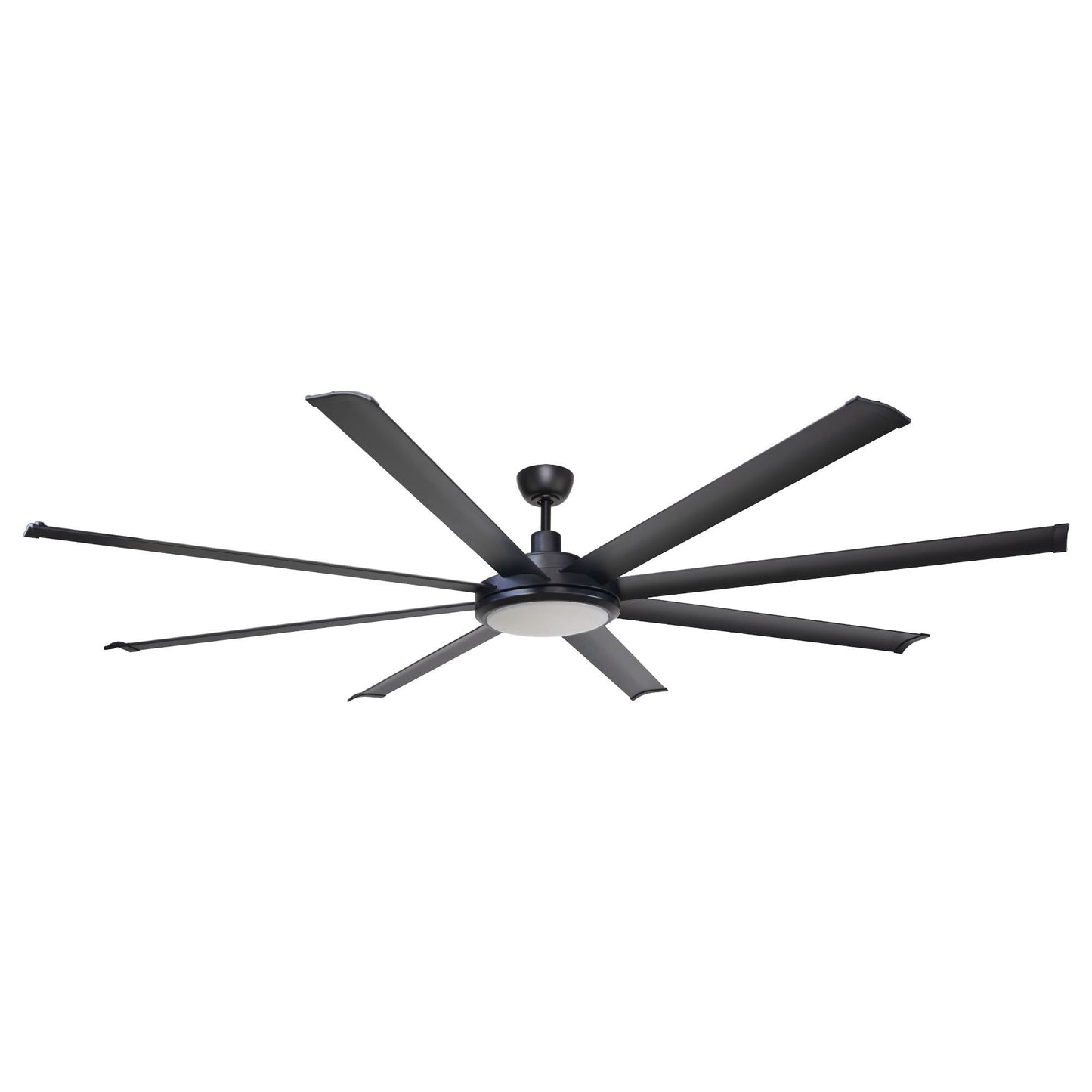 Parrot Uncle 75-inch Larger Black Aluminum 8-Blade LED Ceiling Fan with Remote