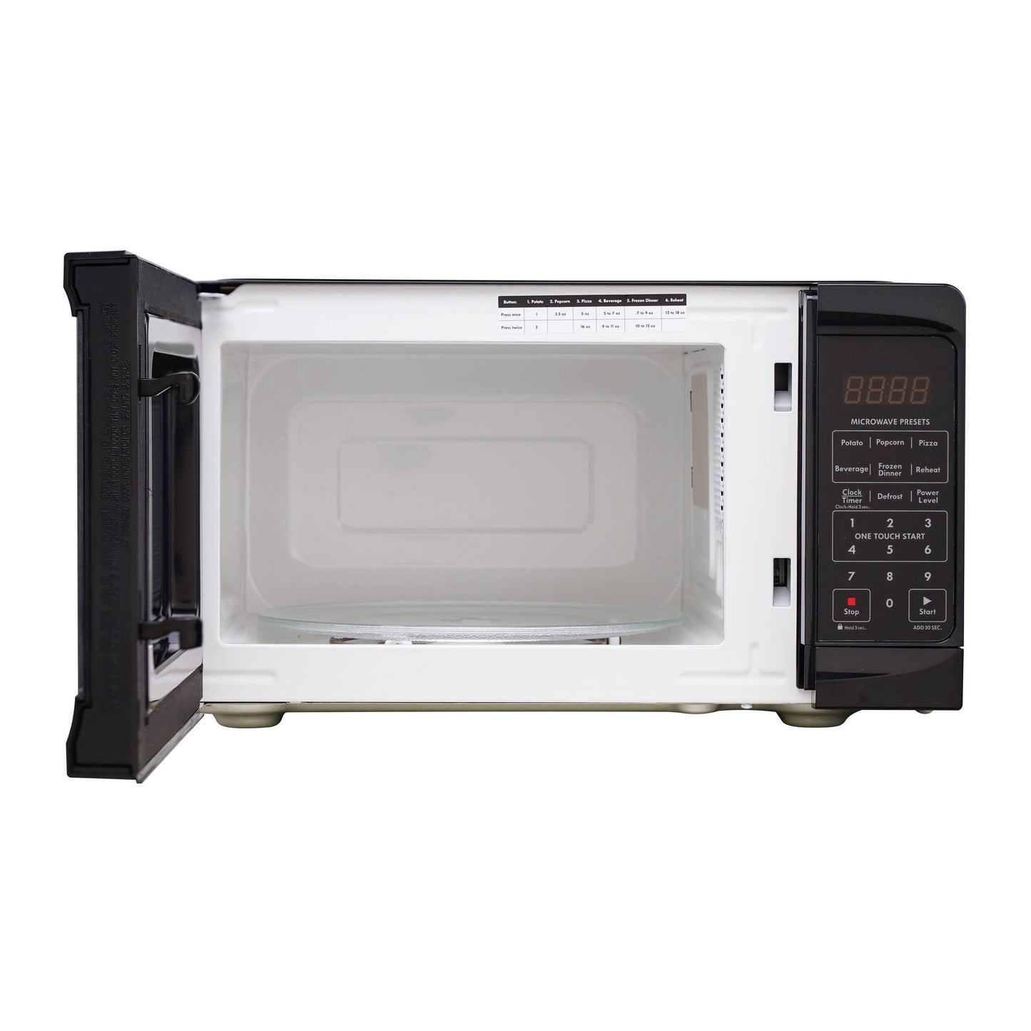 0.7 cu-ft Microwave - Black