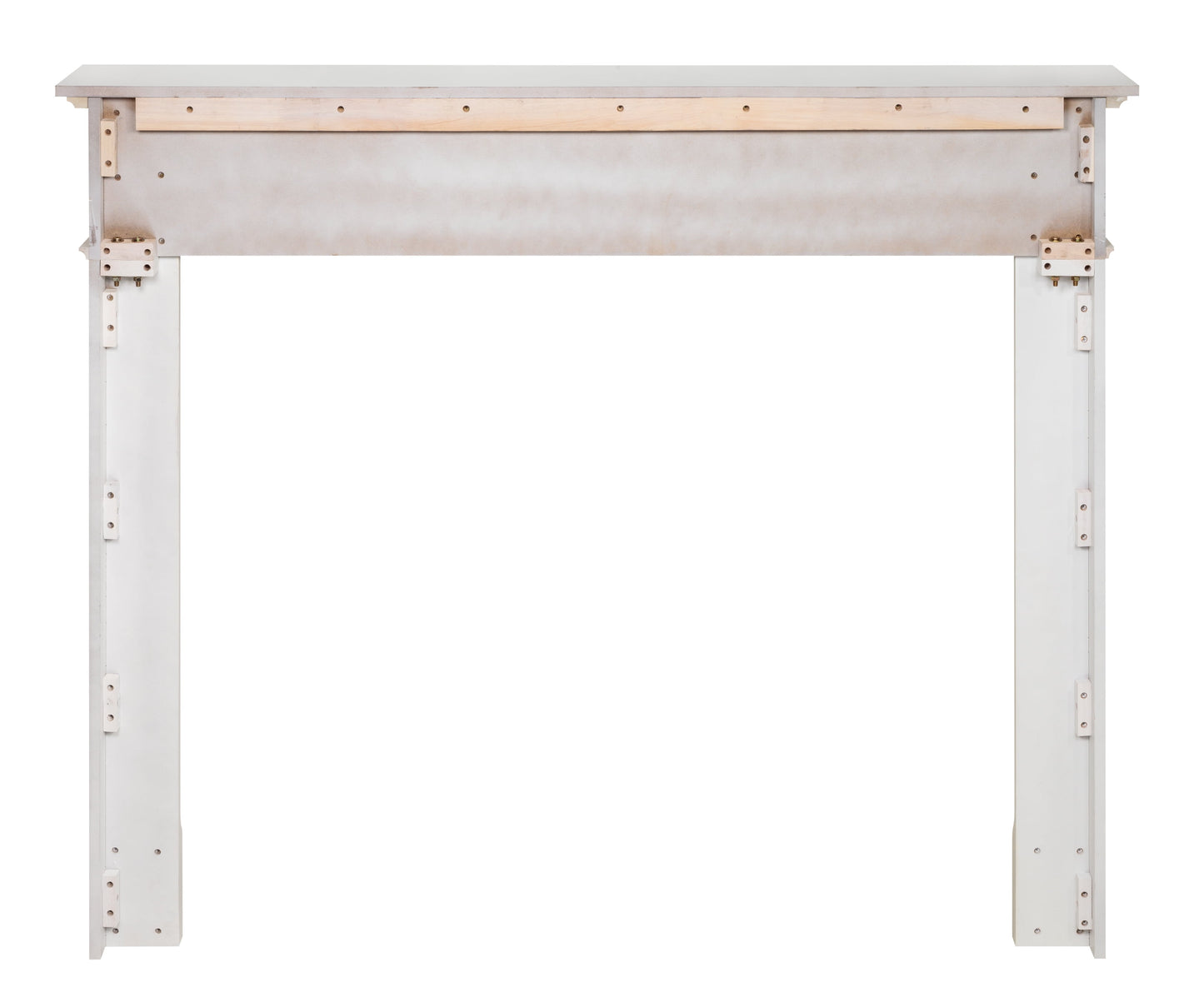 Pearl Mantels Berkley Furniture For Your Fireplace, Premium White MDF Mantel Surround, Crisp White Paint, Interior Opening 48'W x 42'H