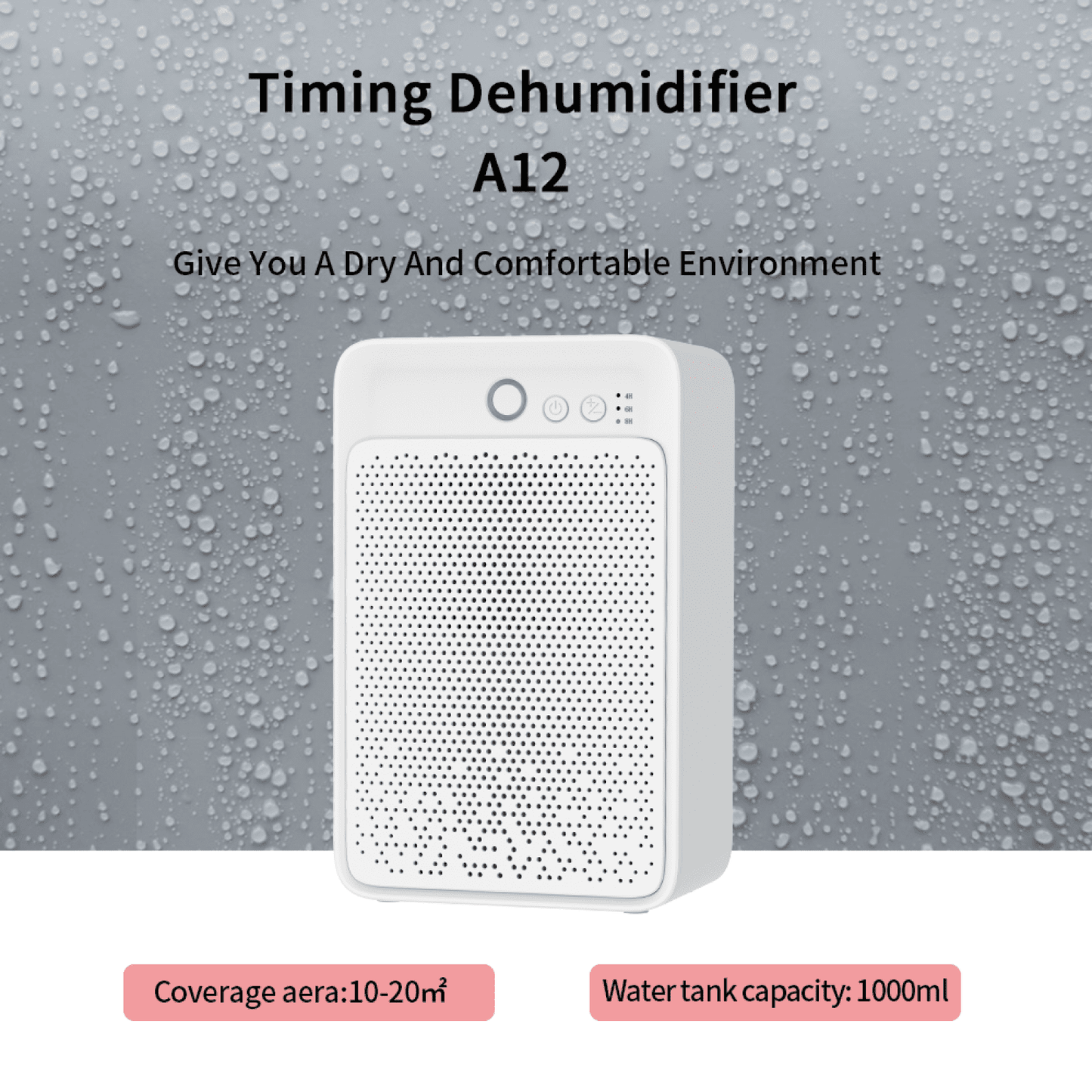 1000ml Dehumidifier - Energy-Saving, Ultra-Quiet, Compact & Efficient - Ideal for Home, Bedroom, Office - Say Goodbye to Dampness & Mold(Blue)