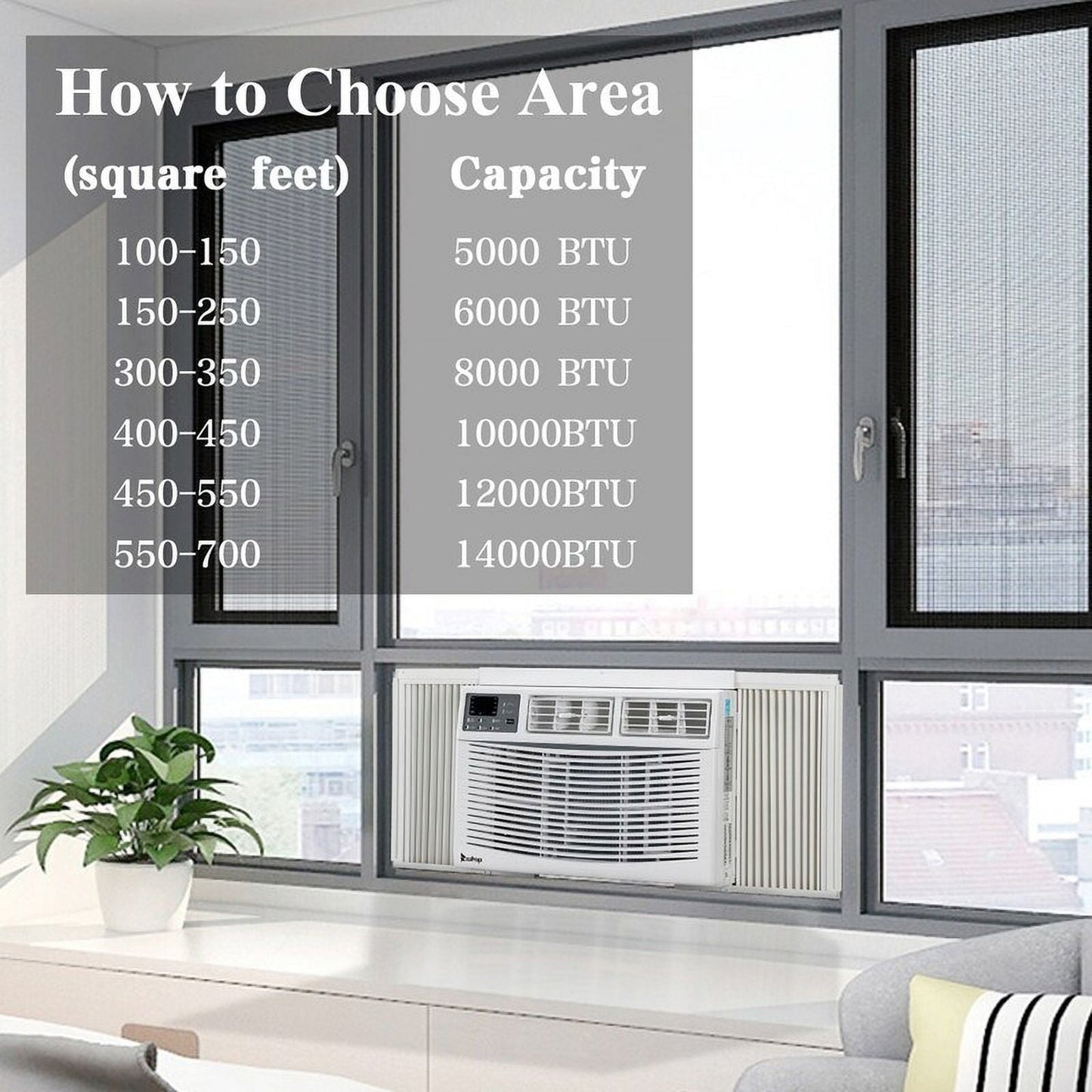 10000BTU Portable All-in-One Window Air Conditioner