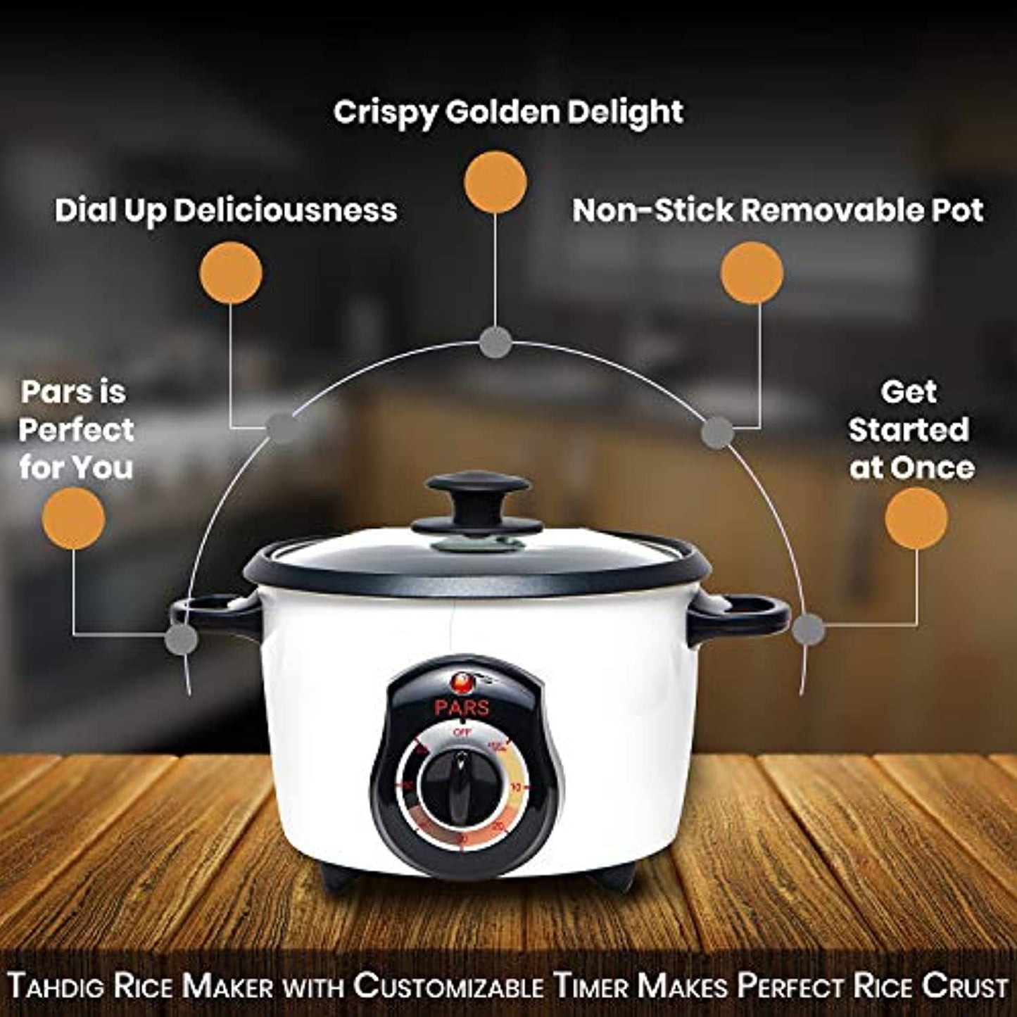 Pars Persian 3 Cup Stainless Steel Automatic Electric Steamed Rice Cooker Maker