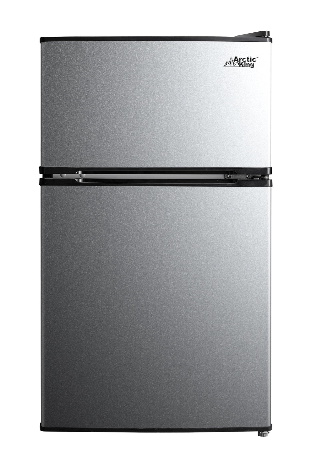 Arctic King 3.2 Cu ft Two Door Mini Fridge with Freezer, Stainless Ste ...