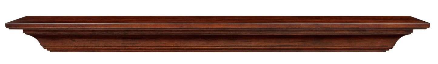 Pearl Mantels Homestead Traditional Premium Wood Mantel Shelf, Lightly Distressed Antique Finish, 72'L x 10'D x 5'H