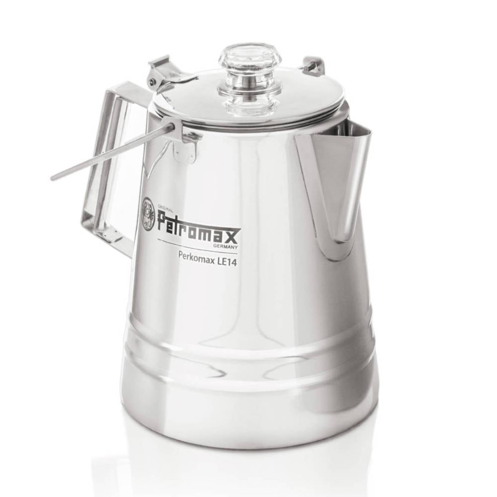 Petromax Tea and Coffee Percolator, Use Indoor/Outdoors for Home Kitchen or Campfire, Stainless Steel Coffee and Tea Pot Brews to your Taste, 9 Cups