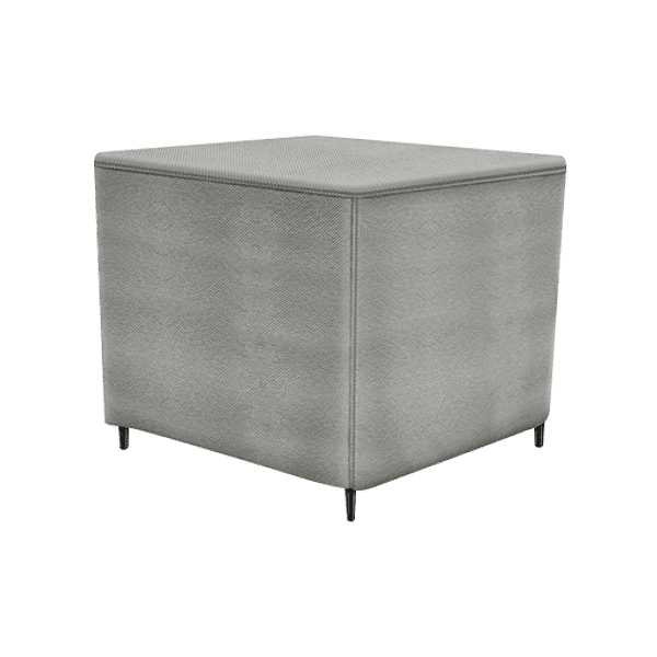 Patio Large Waterproof Ottoman Cover - Outdoor Square Side Table Covers - Patio Ottoman Washable Cover - Heavy Duty Furniture 36 Inch Grey