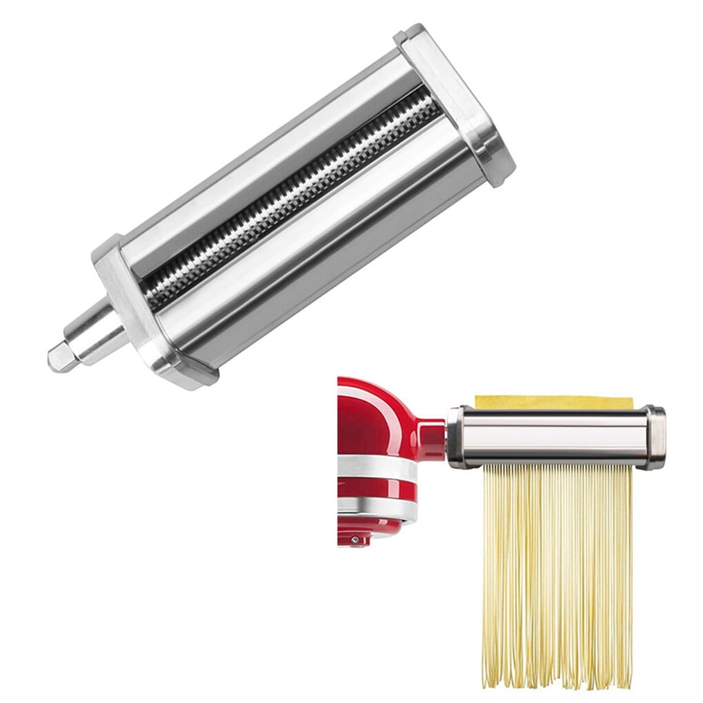 Pasta Maker Stainless Steel Pasta Spaghetti Roller Stand Type Mixer Attachment Kitchen Tool, Sheet Type(FineNoodles)