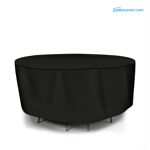 Patio Small Waterproof Round Bar Table & Chair Cover - Outdoor Patio Table Chair Combo Washable - Heavy Duty Furniture 60 Inch Combo Cover