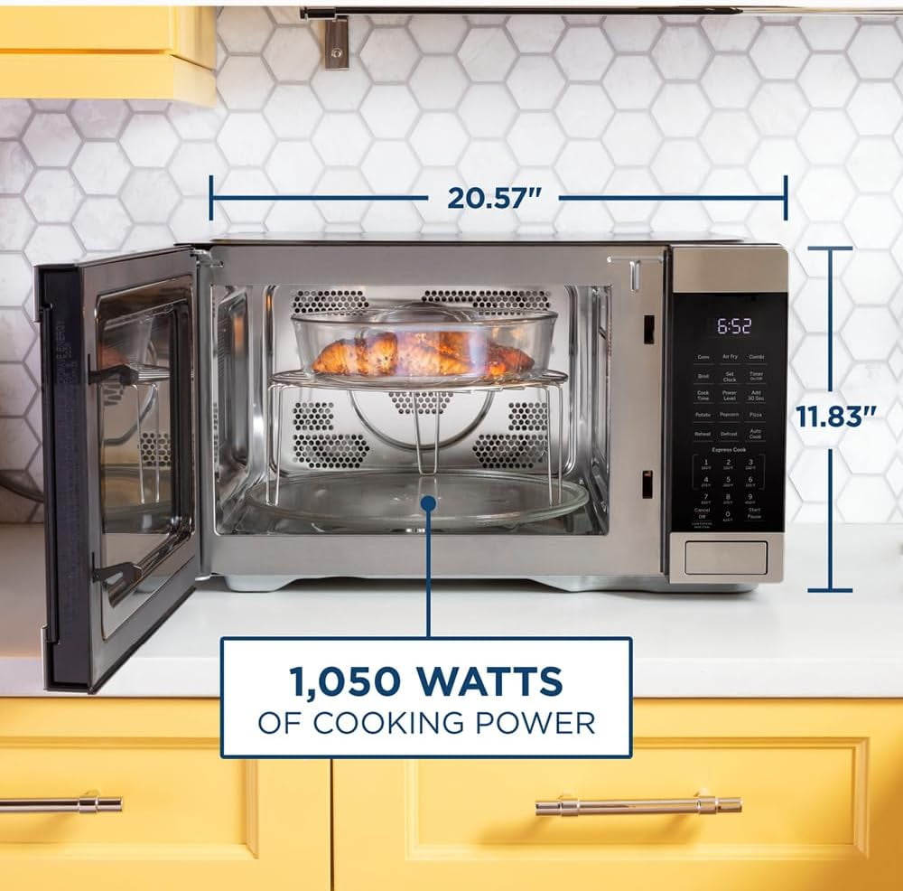 1.0 Cu. Ft. Capacity Countertop Convection Microwave Oven with Air Fry, Stainless Steel