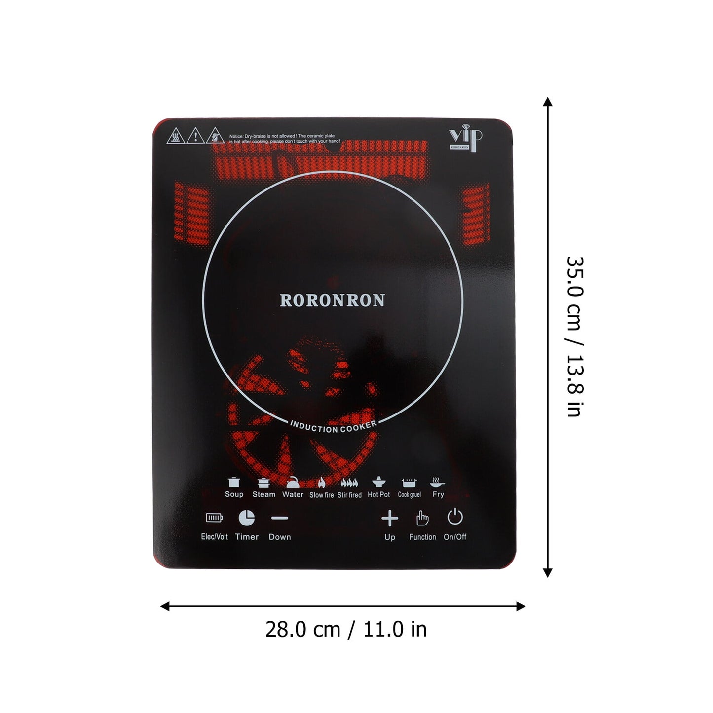 1000W 110V Portable Induction Cooktop Multi-function Electric Countertop Single Burner with Touch Screen Sensor,Timer