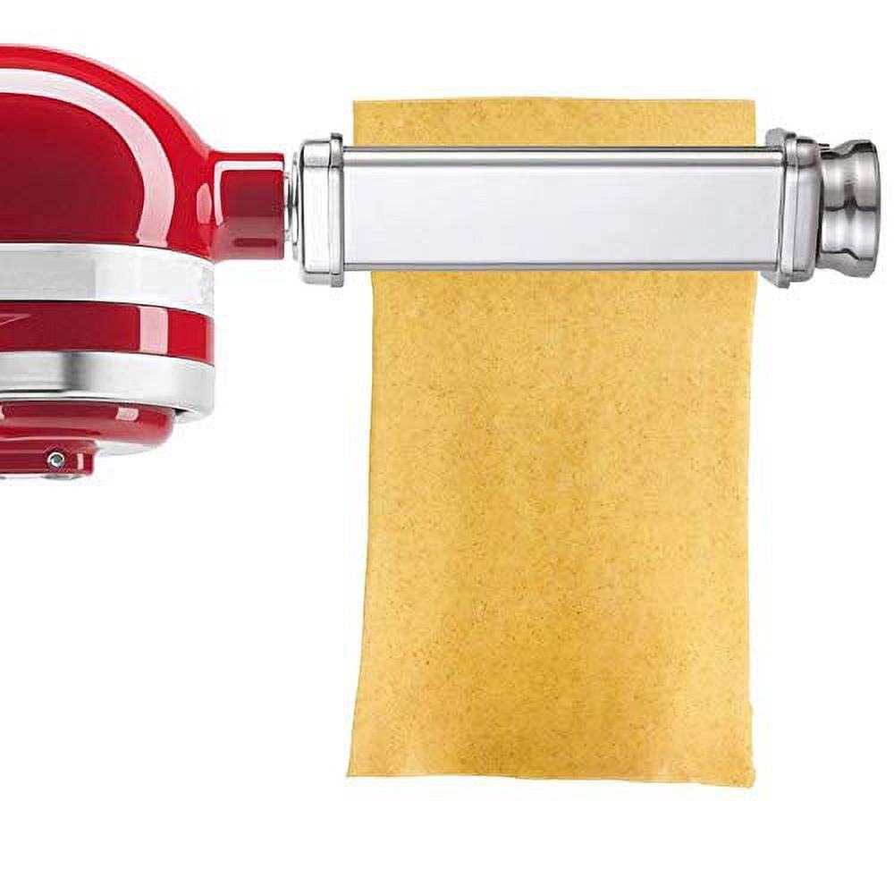 Pasta Attachment for KitchenAid Stand Mixer Included Pasta Sheet Roller Spaghetti Cutter and Fettuccine Cutter Pasta Maker Stainless Steel Accessories 3Pcs by Gvode