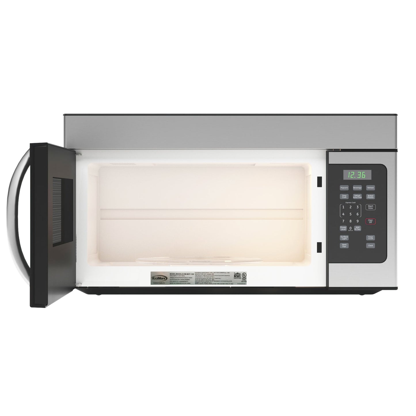 1.6 cu. ft. Over the Range Stainless Steel Microwave, KM-MOT-1SS.