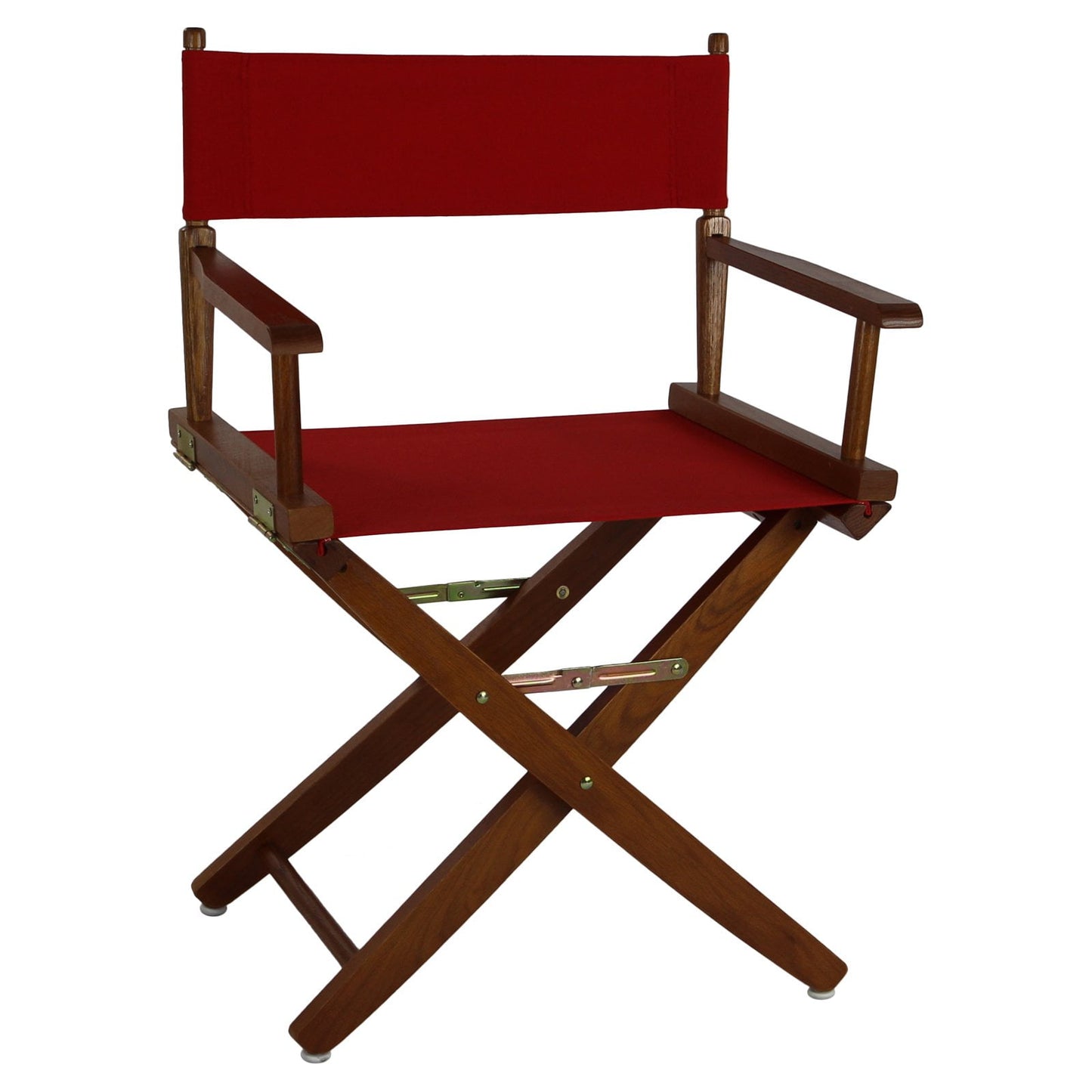 'Extra-Wide Premium 18' Directors Chair Natural Frame W/Red Color Cover'