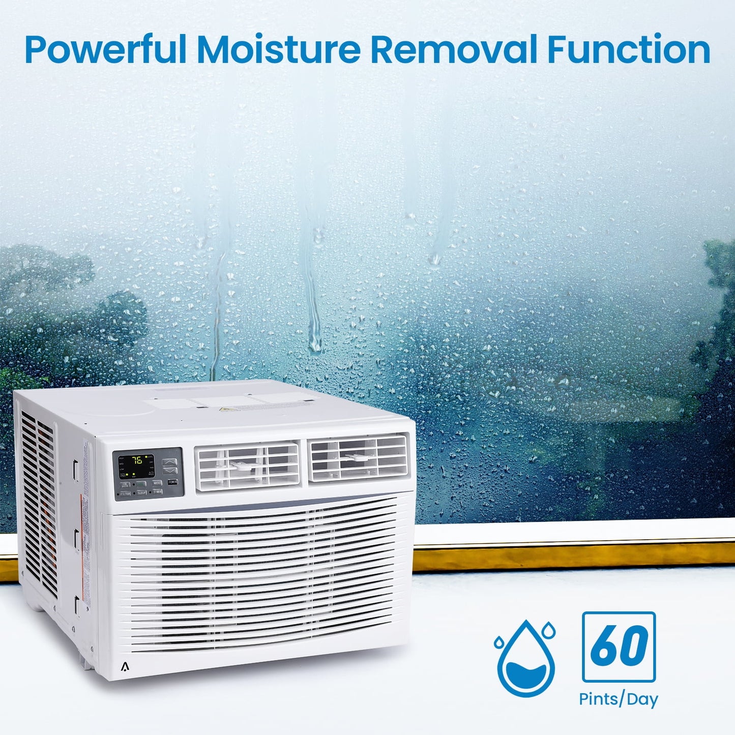 Patikuin 10,000 BTU Window-Mounted Air Conditioner 115V with Remote/APP Control and ECO Mode