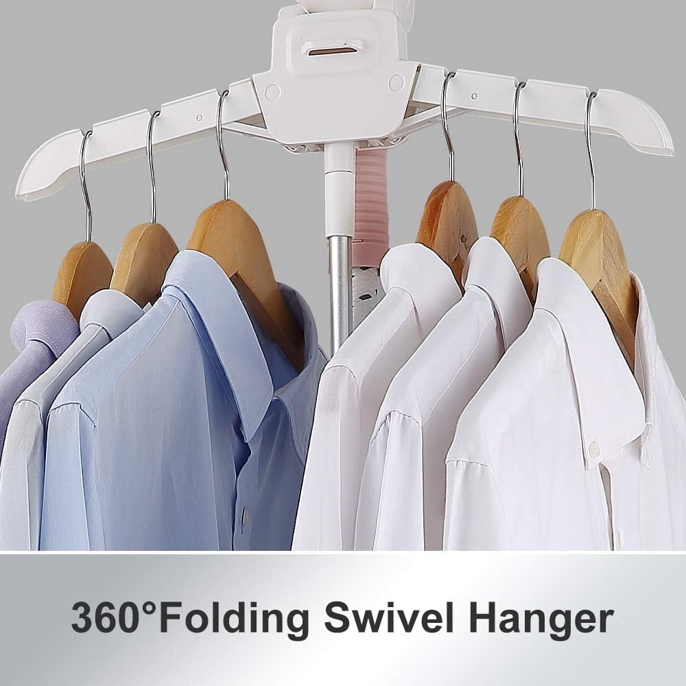 Performance Garment Steamer With 360 Swivel Hanger, Durable Woven Insulated Hose, 1500-Watt ()