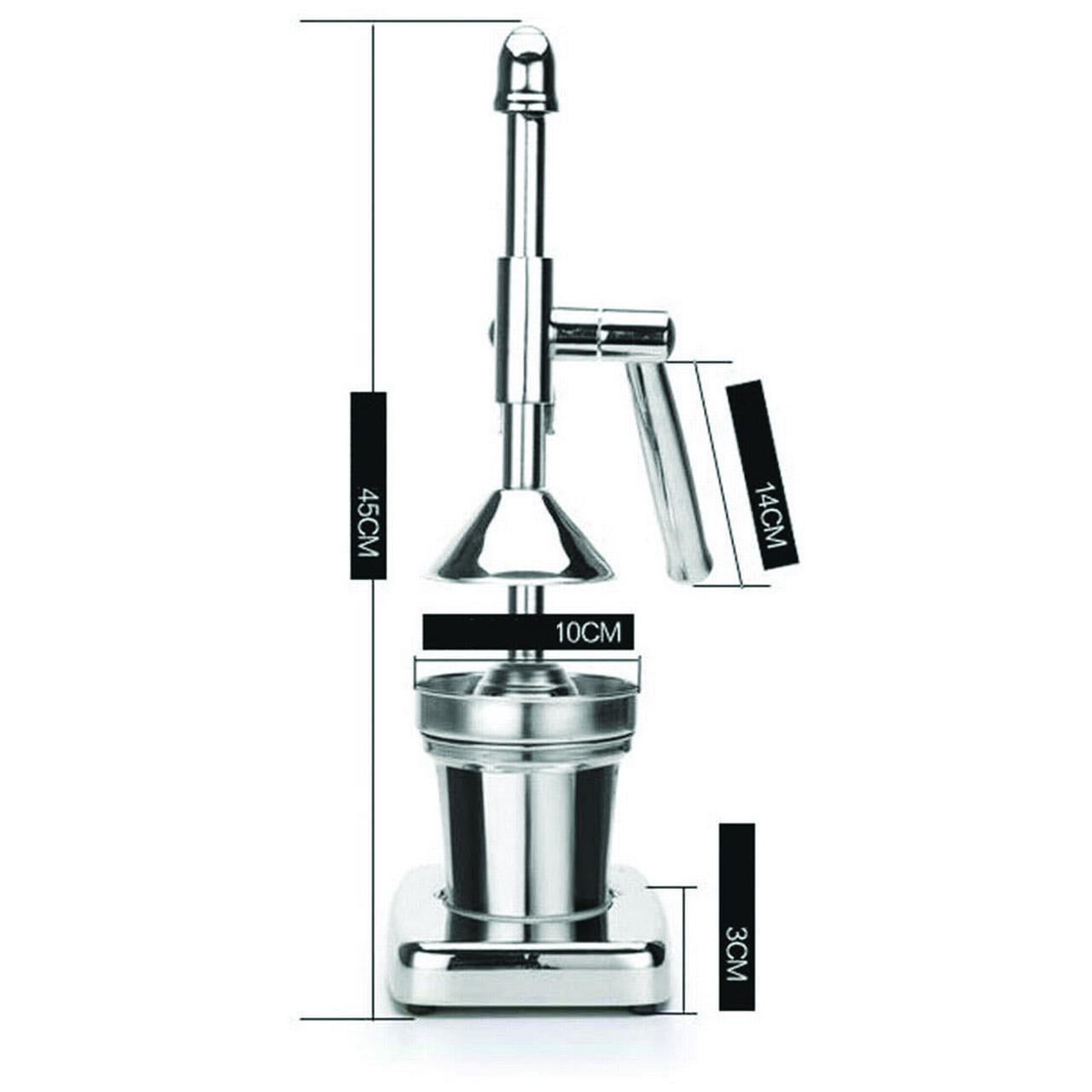 PEACNNG Manual Citrus Juicer, Portable Stainless Steel Hand Press Orange Lemon Limes Drink Lever Squeezer Fruit